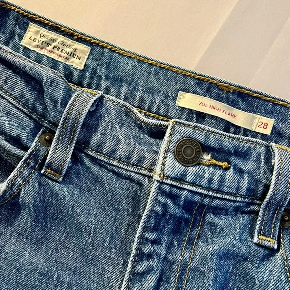 Levi’s Premium Denim 70s High Flare jeans size 28 - Picture 6 of 8